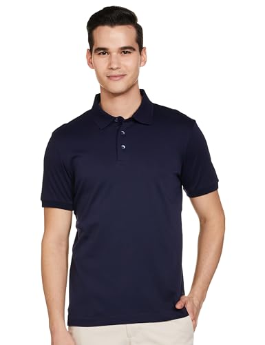 Symbol Premium Men's Super Soft Classic Polo T-Shirt: Regular Fit (SYP-A22-PL-01_Navy Blue_XL)