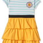 Jam & Honey Cotton Girls' Dresses & Jumpsuits Knee-Length Casual Dress (JH-K-SS22-DRE-118_Multi 2_2-3 Years)