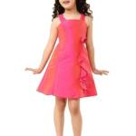 A.T.U.N. All Things Uber Nice Polyester Fit and Flare Special Occasion Dress (GDRS JES_Hot Pink_11-12 Years)