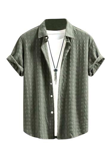 Lymio Casual Shirt for Men|| Shirt for Men|| Men Stylish Shirt (Insta-Shirt) (in, Alpha, M, Regular, Pista)