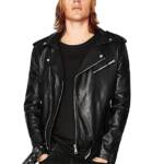 Leather Retail Faux Leather Men's Standard Length Biker Jacket Black Xl
