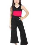 Naughty Ninos Girl's Cotton Mid-Century Modern Floor Length Casual Dress (NN00847DRS_Black_11-12 Years)
