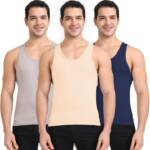 FREECULTR Regular Fit Organic Cotton Vest for Men| 100% Organic Fabric, Round Neck Comfort Vest