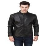 Leather Retail Black Faux Leather Jacket Black, L