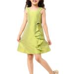 A.T.U.N. All Things Uber Nice Girls' Skater Mini Dress (GDRS JES LMG_Lime Green_8-9 Years)