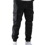 Men Cargo || Men Cargo Pants || Men Cargo Pants Cotton || Cargos for Men (1037) (S) Black
