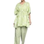 Libas Women's Cotton Kurta Set (50046_Green
