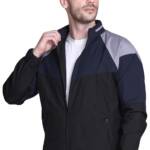 eKools Men's Winter Wear Nylon Windcheater Jacket (wind1-Black, Medium)