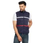 Duke Stardust Men Sleeveless Jacket (SDZ1841_Navy_L)
