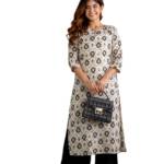 FABNEX Kurta Set for Women | Women Kurta Set with Dupatta | Women Kurta Sets Kurtis | Women Kurta Pant Set (K-87-OFF WHITE-2XL)
