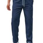 SHIENZY Men's Regular Casual Pants (1640_HTP-36_Navy Blue