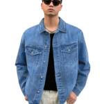 Urbano Fashion Men's Regular Jacket (jakt-Denim-lblue-m_Light Blue