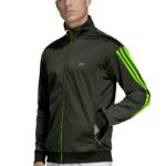 FTX Men Solid High Neck Dark Green Sports Jacket (840_3)_S