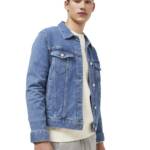 KOTTY Men Denim Full Sleeve Regular Winter Jacket(Blue Light,M)