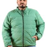 Hardsoda Mens Polyester Standard Length Quilted Jacket (0223-Hsjkt04-05_Dark Green_3Xl)