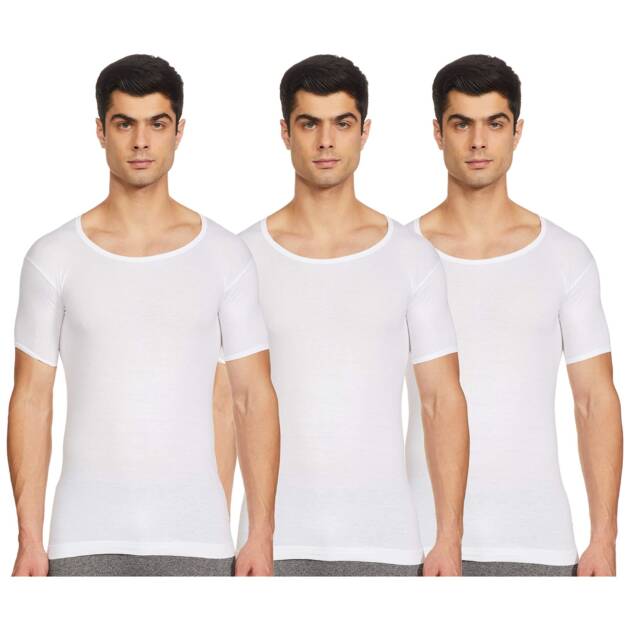 Rupa Cotton Jon Men's (Jn Regular Fit Vest Rns_White_L)