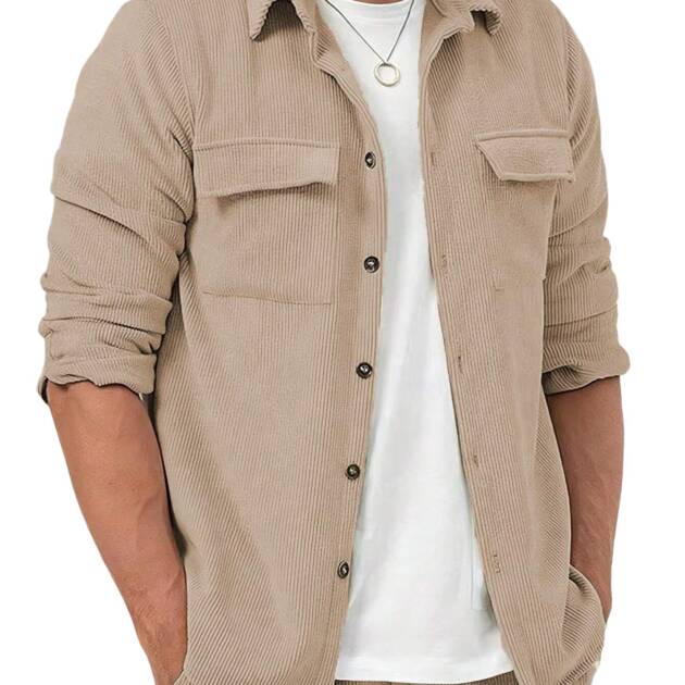 Lymio Casual Regular Fit Shirt for Men|| Regular Fit Shirt for Men|| Men Stylish Regular Fit Shirt (Rib-Regular Fit Shirt) (L, Khakhi)