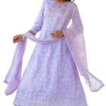 Yashika Women's Regular Kurta Set in Light Purple Color Cotton Blend Fabric with Pant and Dupatta (AZ-YS-P1-KS2154-XXL
