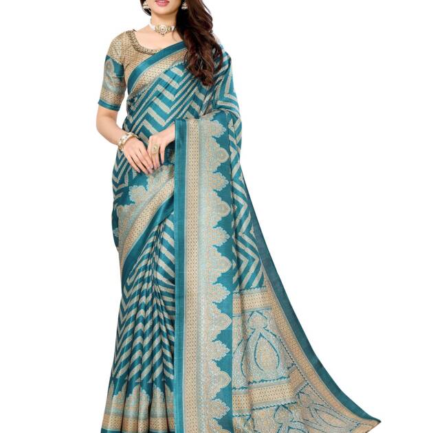 Yashika Women's Woven Printed Art Silk Saree with Unstitched Blouse Material (AZ-YS-P1-BINDU-Parent_Rama)