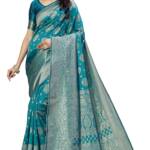 Shasmi Women's Banarasi Saree Pure Kanjivaram Silk Saree Soft new ladies 2025 Design Wear Pattu Sarees Latest Party Sari collections With Blouse Piece for Wedding sadi (PARI-218 RAMA)