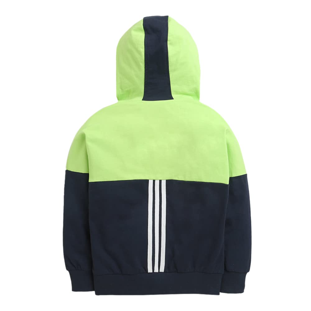 Hopscotch Boys Stripe Print JacketPant Set In Multi Color for Ages 6-7 Years - Image 9