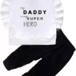 Jaganath Creations Kids Dress for Boys | Hosiery Cotton Printed Full Sleeve Sweatshirt and Pant for Baby Boys | White, 5-6 years