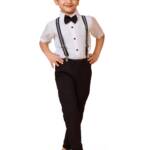 BLECKZ SOMEAK Baby Boys Cotton Blend Half Sleeve Romper with Applique Bow Comfortable and Stylish Jumpsuit (White, 5-6 Year)