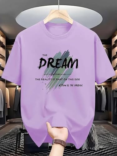 Lymio Men T-Shirt || T Shirt for Men (T-50-Purple-M) - Image 7