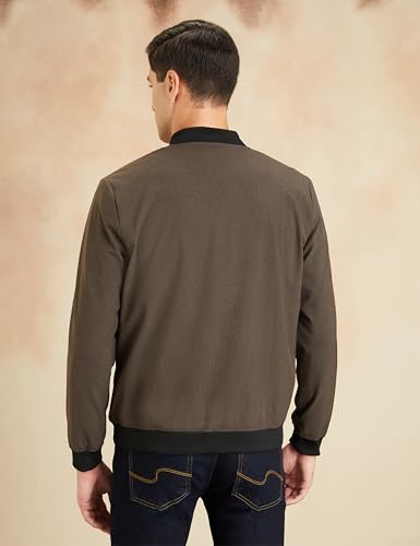 Symbol Premium Mens Smart Casual Fully Lined Mild Polyester Blend Standard Length Winter Jacket (Regular Fit) (SP-M-S24-JK-100_Brown_XL) - Image 6