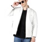 NUEVOSPORTA SOLID WHITE FULL SLEEVE MEN's PUFFER JACKET, Large