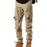 Lymio Casual Cotton Cargo Pant for Men || Mens Cargo Pants (Cargo 105-108) (in, Alpha, M, Regular, Khaki)