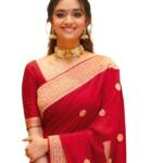 SIRIL Women's Banarasi Silk Saree Pure Silk Saree With Unstitched Blouse Piece (3382S386_Red)