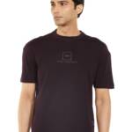 Van Heusen Men's Modern Fit T-Shirt (VDKCEDSFB53350_Wine