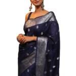 Avantika Fashion Women's Kanjivaram Soft Pure Silk Banarasi Sarees With Blouse Piece, Blue