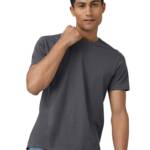 XYXX Cotton Men's Solid Regular FiT-Shirt (Xy_Cr15_T-Shirt_1_Dark Grey)