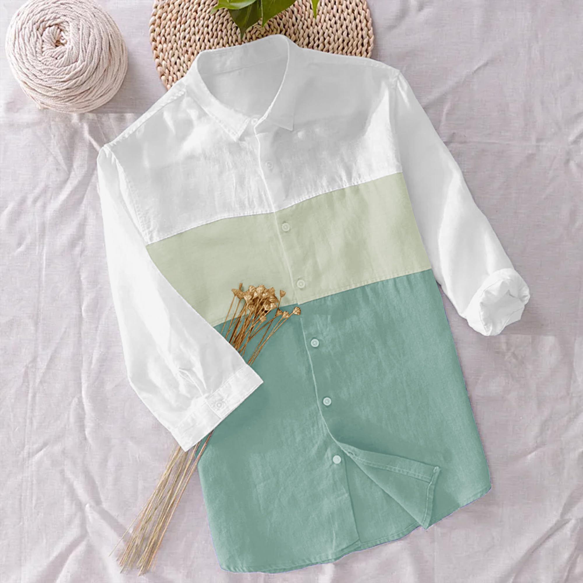 BE ACTIVE Men's Casual 100% Cotton Solid Regular Fit Shirt || Casual Shirts for Men || Men Casual Shirt || Casual Wear Shirts (Cpl0133-1-M) Green - Image 6