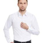 Martin PACEMAKER Formal Shirt Regular Fit with Full Sleeves & Spread Collar - (White) (in, Alpha, 5XL, Regular, White)