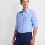 Arrow Men's Solid Long Sleeve Fitted Shirt