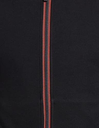 Van Heusen Sport Men Hoodie - Cotton Rich - Media Pocket, Ultra Soft, Breathable_70031_Black_XL - Image 2