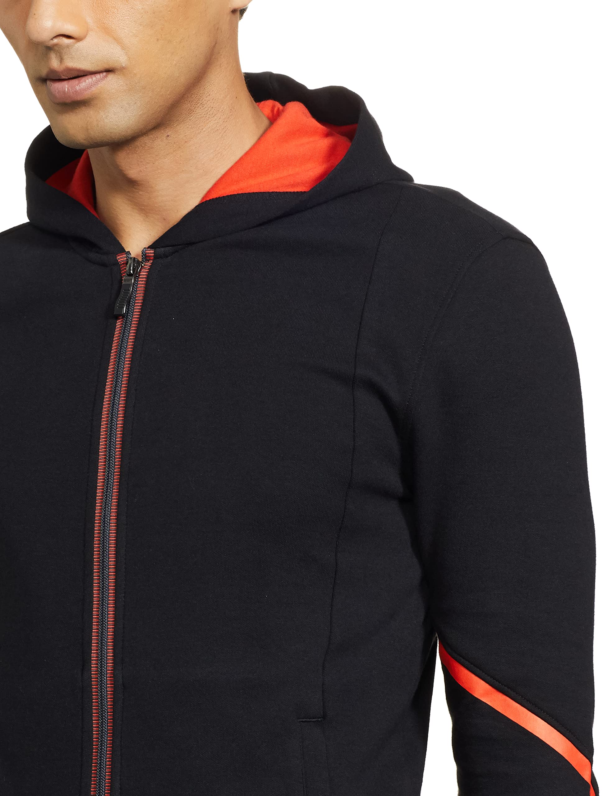 Van Heusen Sport Men Hoodie - Cotton Rich - Media Pocket, Ultra Soft, Breathable_70031_Black_XL - Image 4