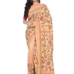 Tantuja Bengal Handloom Kantha Lightweight Comfortable Hand Woven Printed Silk Ethnic Wear Saree For Women'S With Blouse Piece, (Saree-5.5Mtr, Blouse-0.80 Meter)
