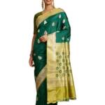 Taneira Green Pure Silk Banaras Kadwa Saree