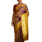 Taneira Blue Pure Silk Kanjeevaram Woven Saree