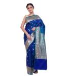 Banarasi Katan Silk Saree for Women | Wedding Festive Saree with Blouse Piece | Pure Soft Katan Silk Banarasi Saree with Rich Zari Work - Multicolor
