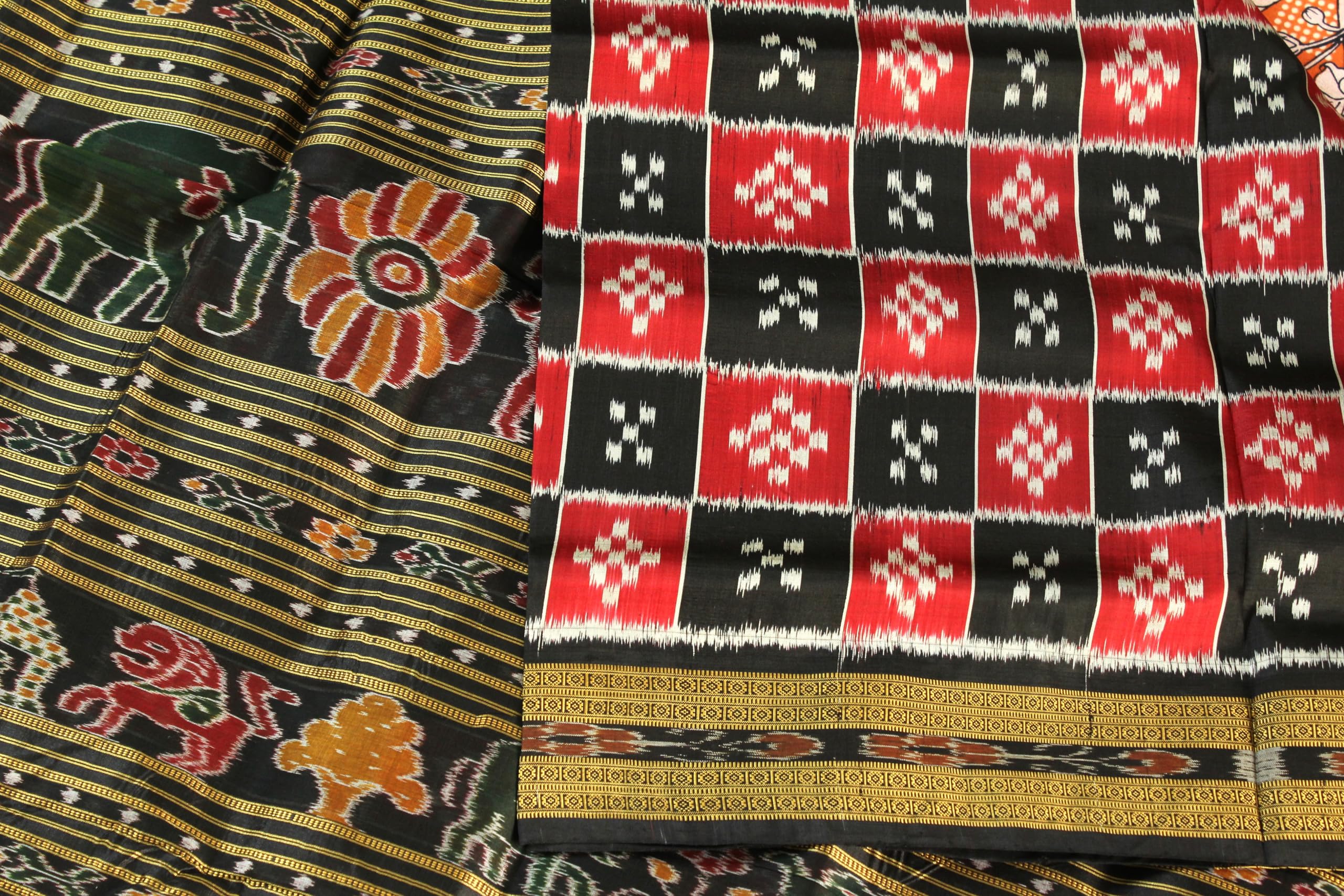 PRANTIKA Women's Odisha Khandua Silk Sambalpuri Nuapatna Ikkat Saree - Image 3